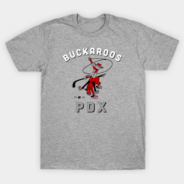 Defunct PDX Buckaroos Hockey 1960 T-Shirt by LocalZonly